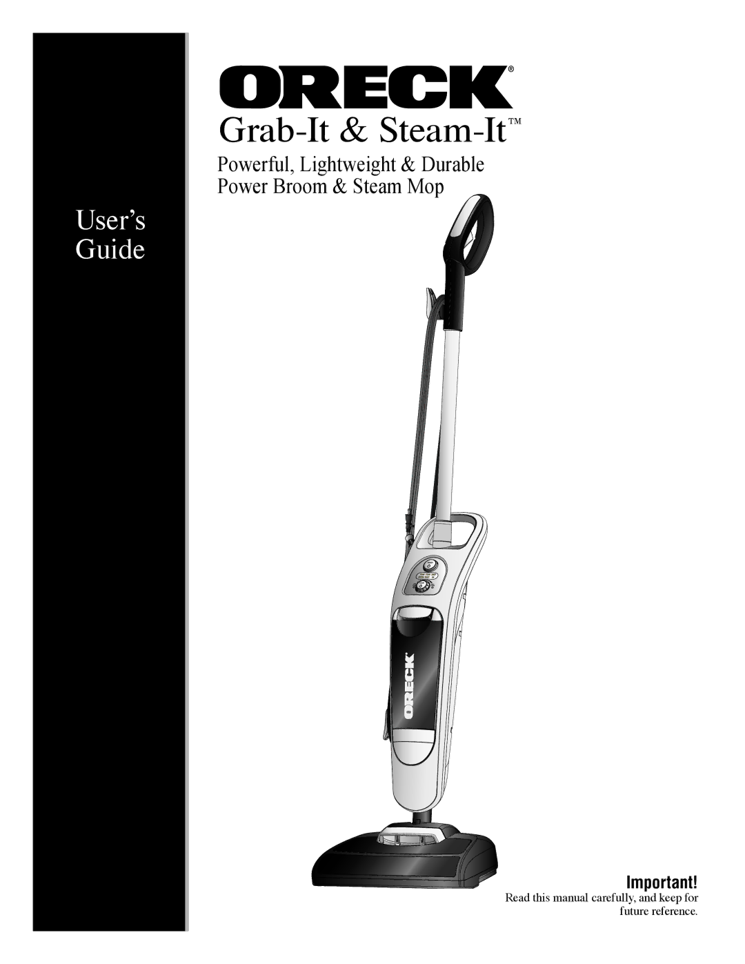 Oreck 22082-01, SWSTEAM manual Grab-It & Steam-It  